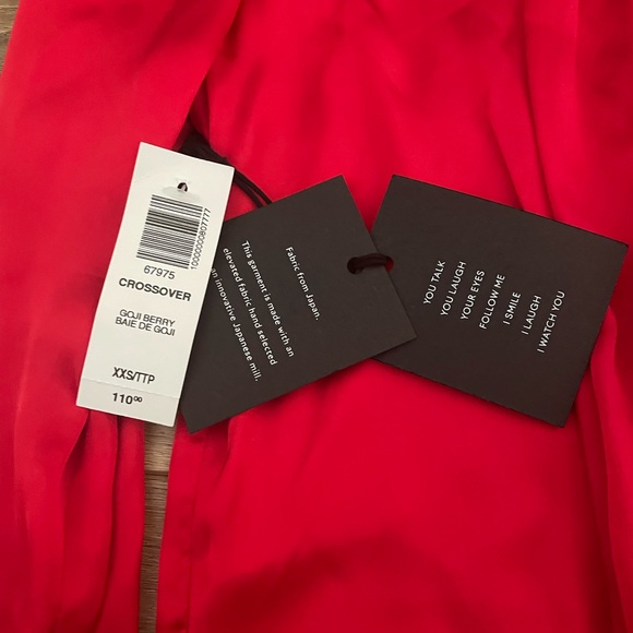 Aritzia (Talula) Crossover Bodysuit in Red NWT - Picture 4 of 5